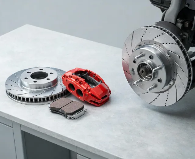 Powerstop brake rotor and pad sourcing scene